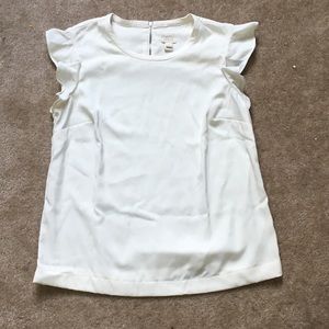 J crew white blouse size 10
